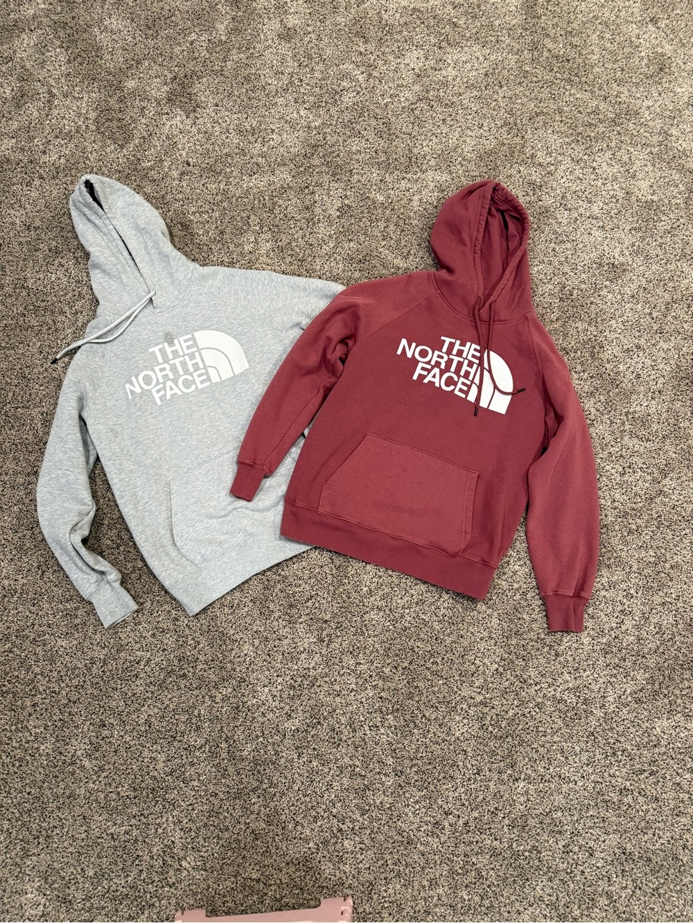 The North Face Women’s Pullover Hoodie - Maroon and Gray